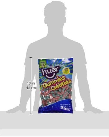 Huer Small Sour Bubblegum Bottles, 1kg/2.2lb Bag, {Imported from Canada}