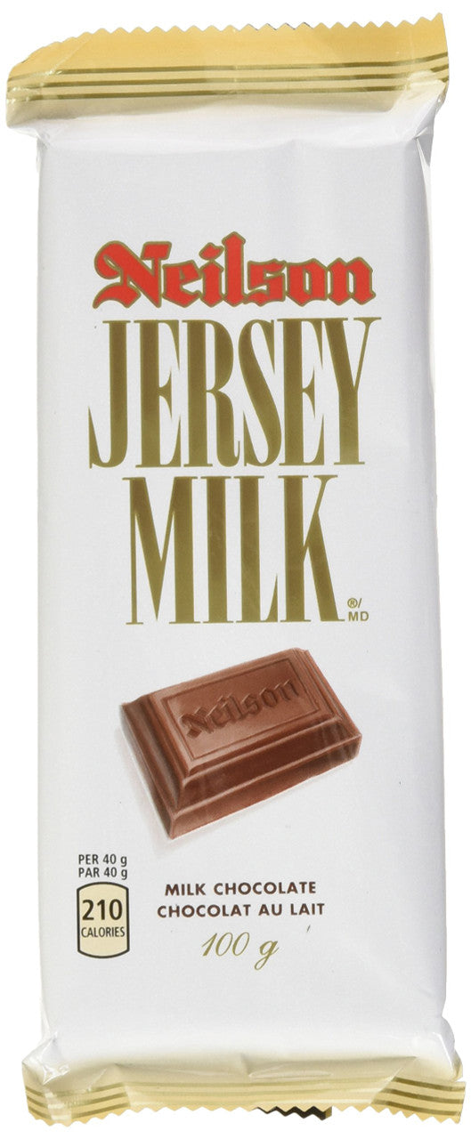 Neilson Jersey Milk Chocolate Bars, 100g/3.5oz. (Pack of 3) {Imported from Canada}
