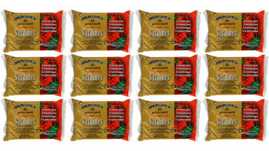 Brunswick Canadian Style Sardines in Tomato Sauce 106g/3.7 oz., (12pk) {Imported from Canada}