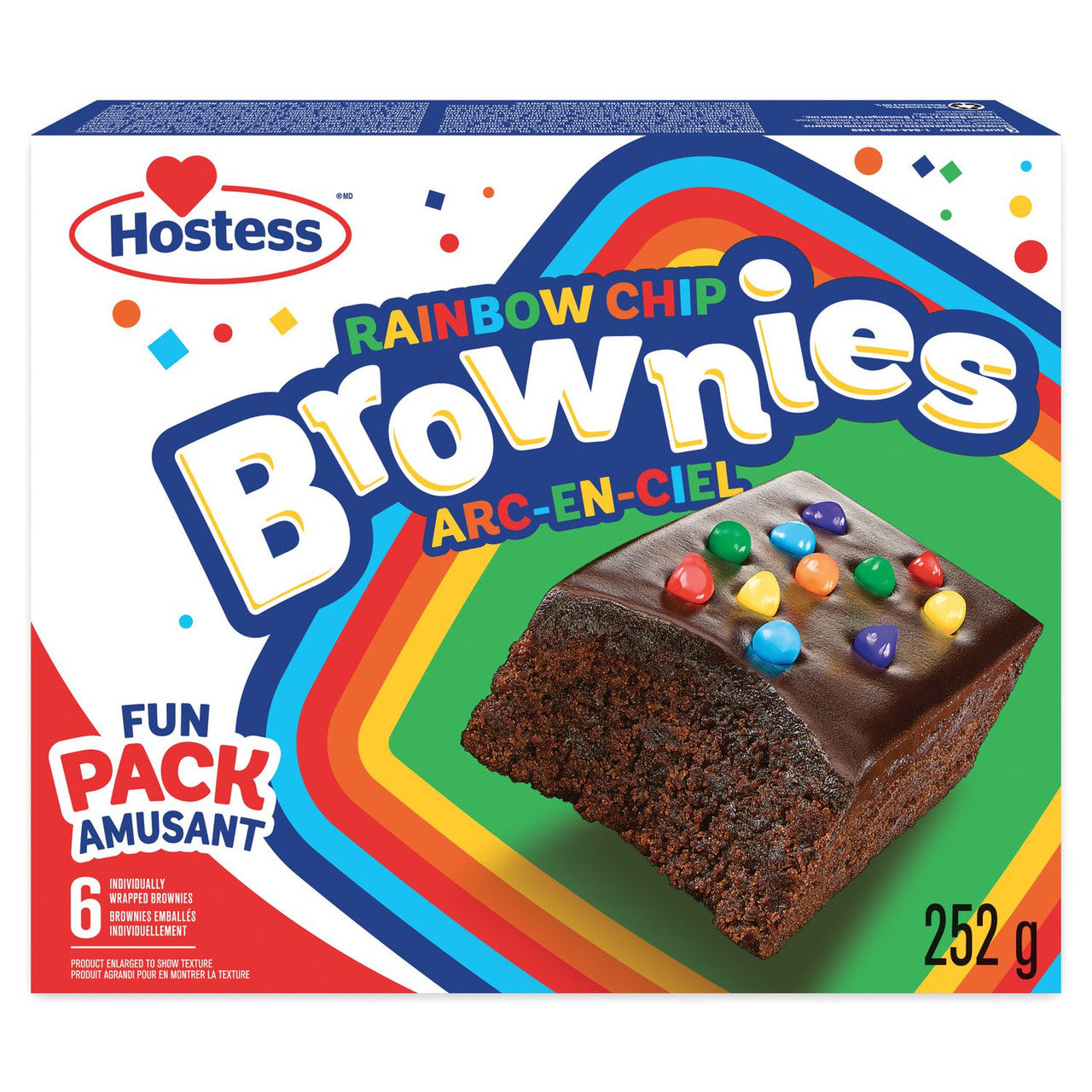 Hostess Rainbow Chip Brownies 252g/8.9 oz. {Imported from Canada}