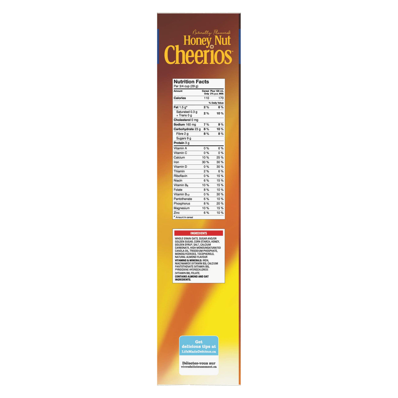 Cheerios Honey Nut Cereal Naturally Flavoured, 725g/25.6 oz., {Imported from Canada}