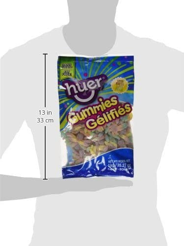 Huer Small Sour Octopus Gummy Candy, 1kg/2.2lb Bag {Imported from Canada}