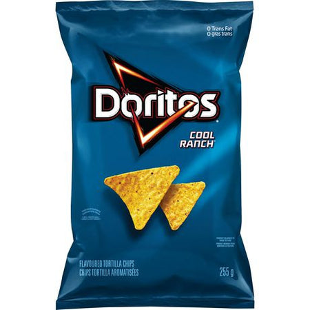 Doritos Tortilla Chips Cool Ranch 255g/9 oz., {Imported from Canada}