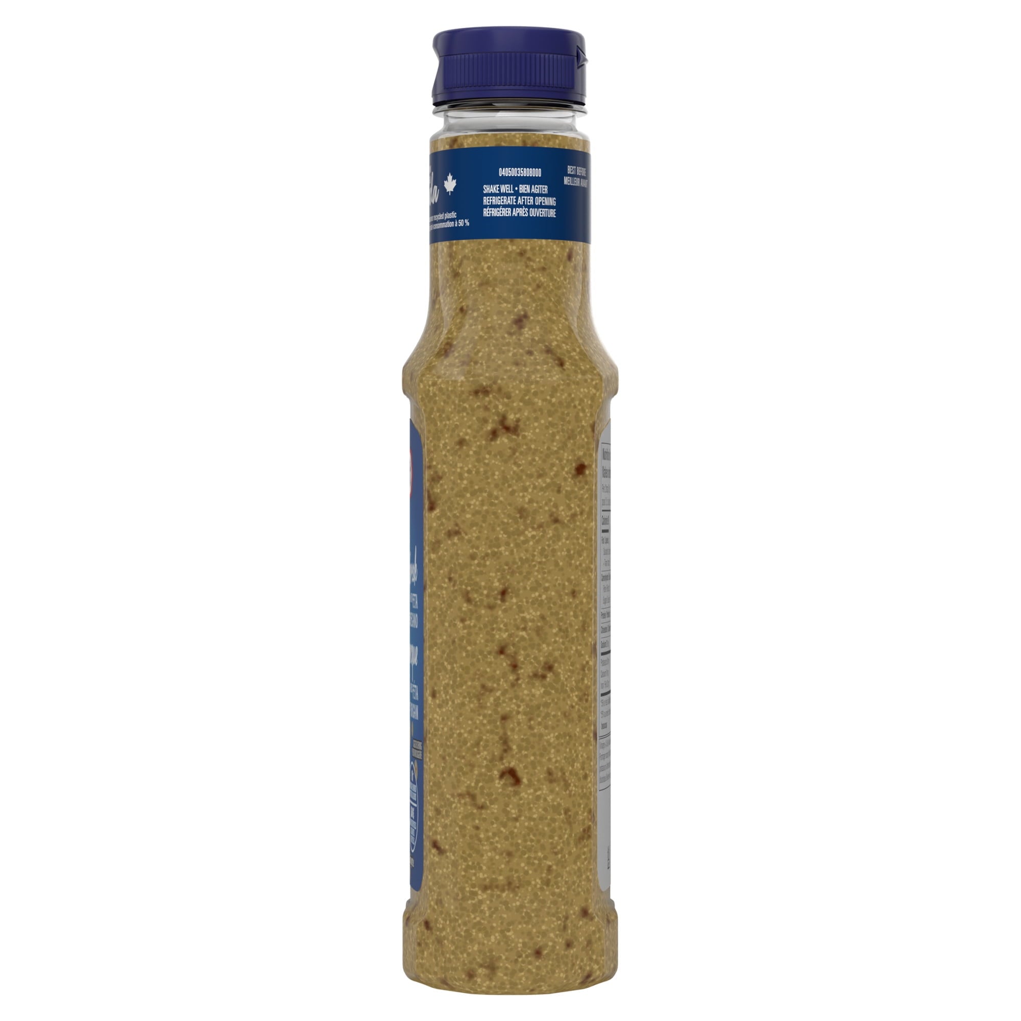 Kraft Greek Feta & Oregano Salad Dressing 425ml/14.4 oz., Bottle, side of bottle