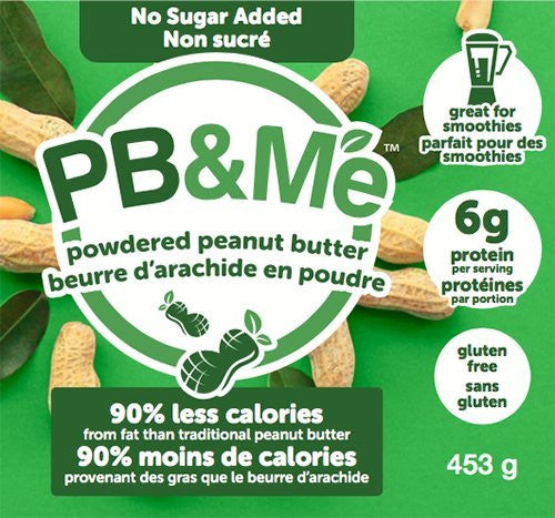 PB&Me Sugar Free Powdered Peanut Butter, 1 lb. {Imported from Canada}