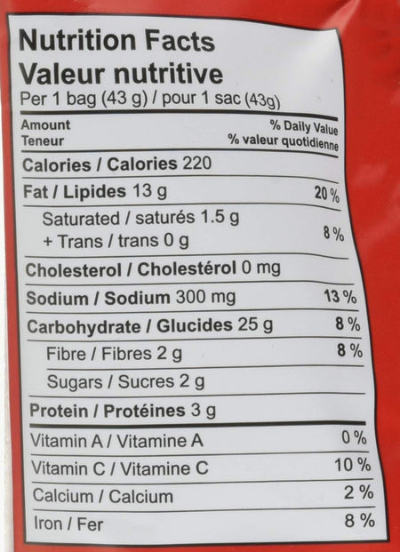 Tomahawk Ketchup Flavour Potato Chips, 43g/1.5 oz., Vending Size Bag, {Imported from Canada}