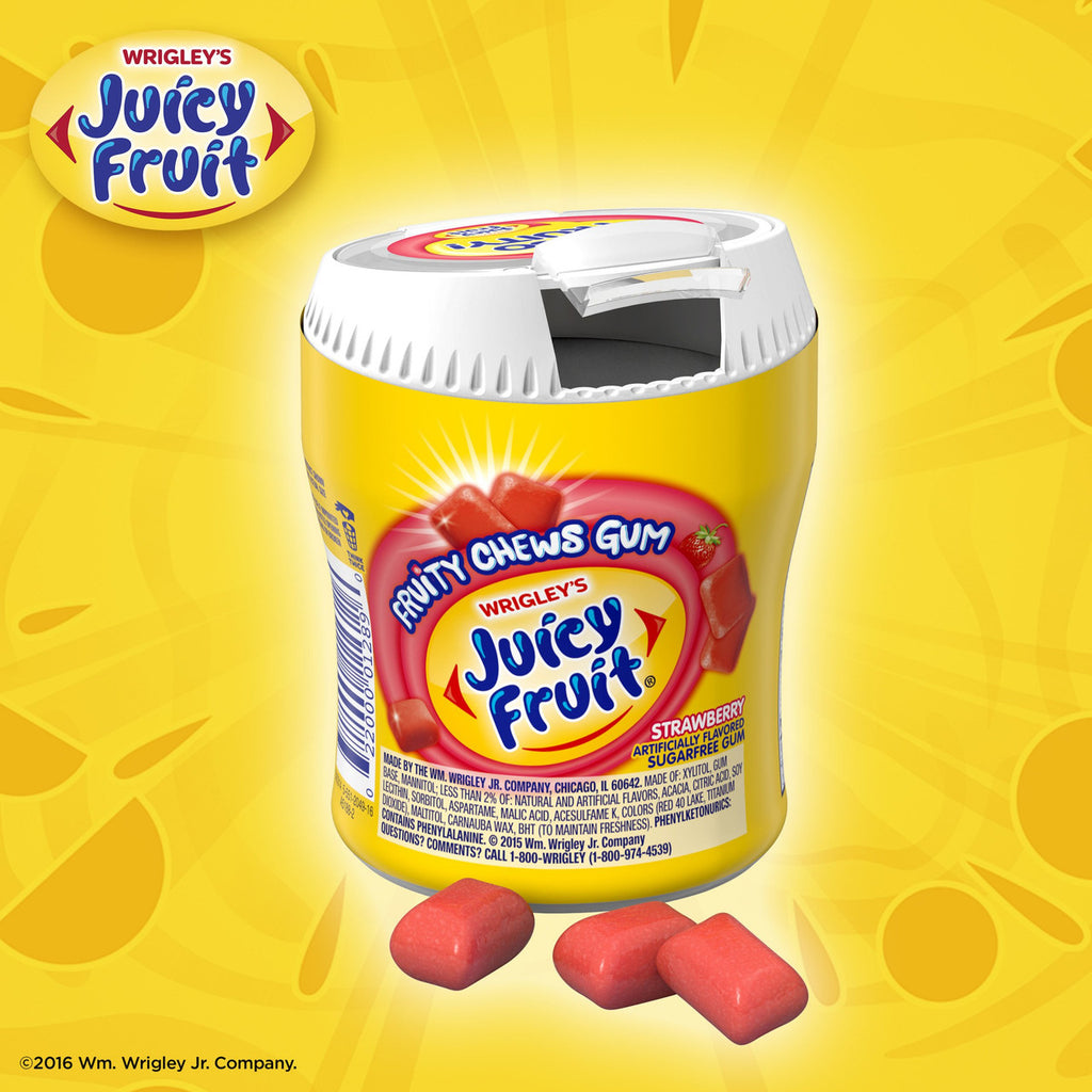 Juicy Fruit Fruity Chews Gum, Strawberry, 40 Count {Imported from Canada}