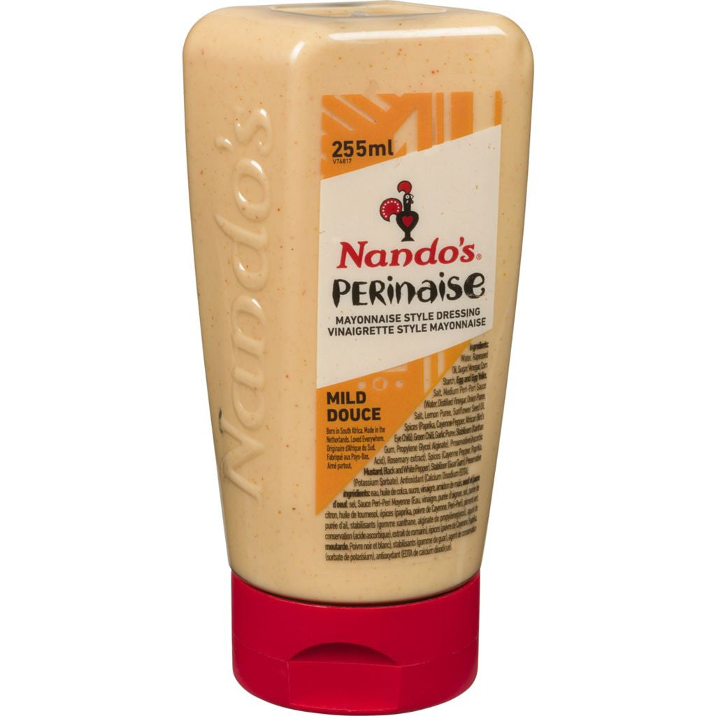Nando's Mayonnaise Style Dressing Perinaise Mild, 255ml/8.6 fl. oz., {Imported from Canada}