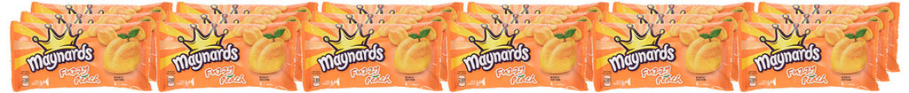 Maynards Fuzzy Peach Candy, 64g (Pack of 18) (Imported from Canada)