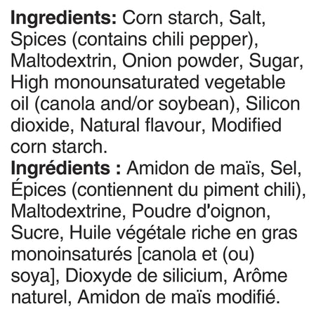 Old El Paso Taco Seasoning Mix, 24g/1 oz - Ingredients Label