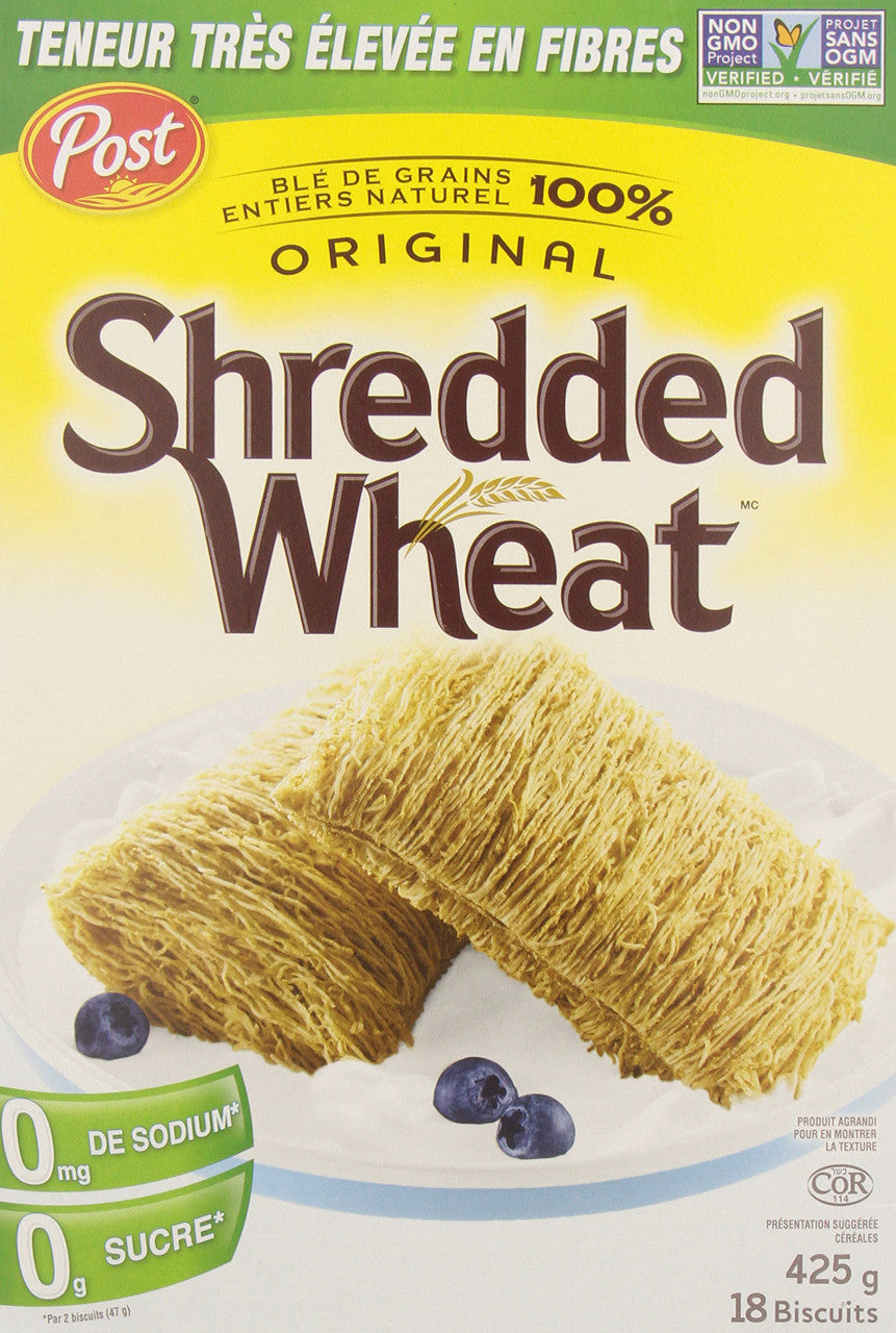 Post Shredded Wheat, Big Biscuit, 425g/15oz., {Imported from Canada}