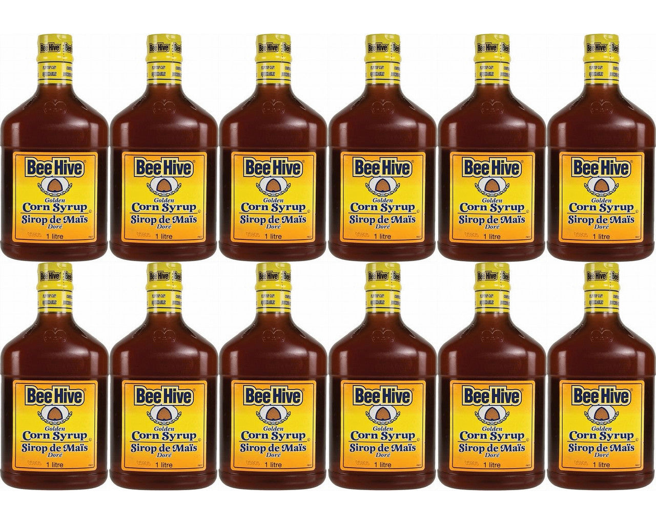 BeeHive Gluten Free Golden Corn Syrup,1 Litre/33.8oz., 12ct, {Imported from Canada}
