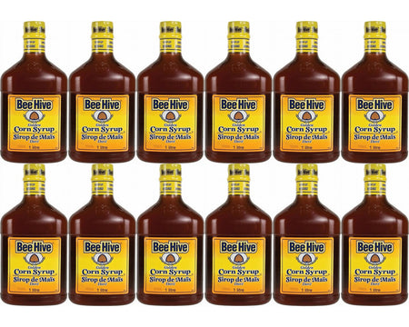 BeeHive Gluten Free Golden Corn Syrup,1 Litre/33.8oz., 12ct, {Imported from Canada}