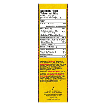 Old El Paso Tacos For Two Hard Taco Dinner Kit, 94g/3.3 oz., {Imported from Canada}