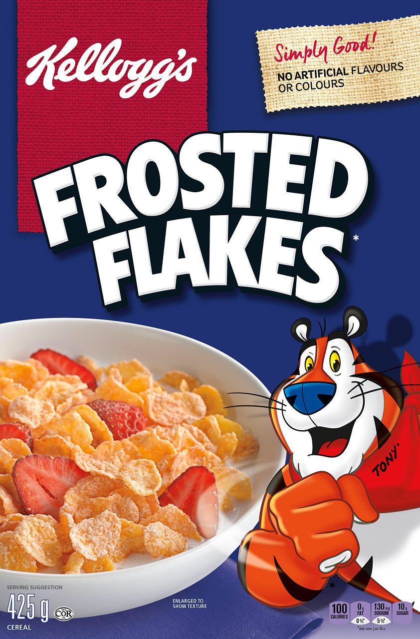 Kellogg's Frosted Flakes Cereal, 425g/15oz., {Imported from Canada
