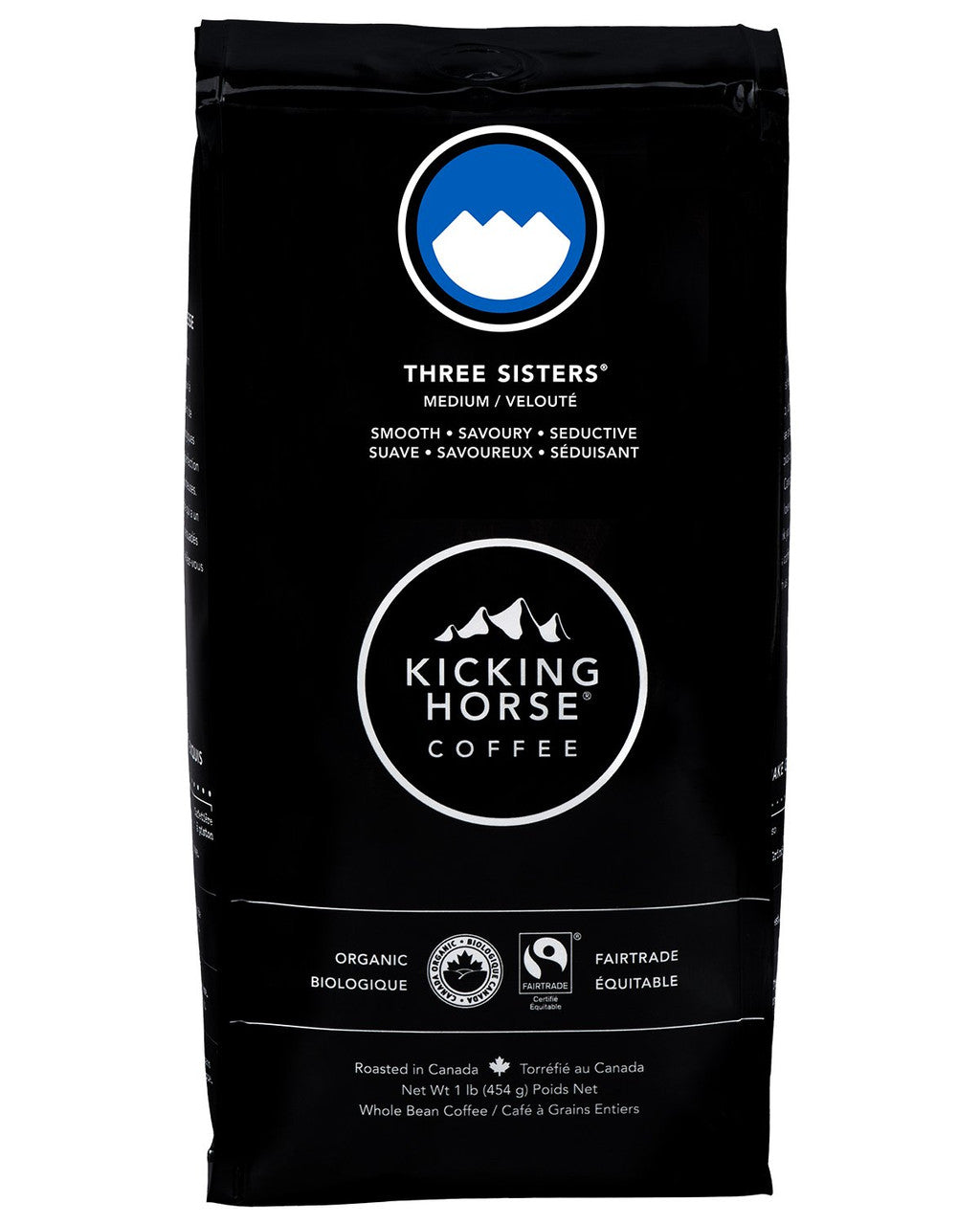 Kicking Horse Three Sisters Medium Roast Ground Coffee, 454g/16 oz {Imported from Canada}