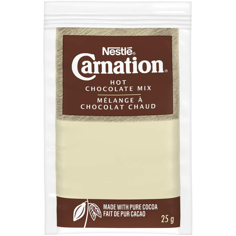 Nestle Carnation Hot Chocolate, Rich and Creamy, (10ct x 25g) sachets, {Imported from Canada}