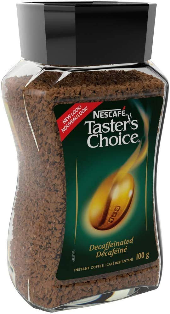 NESCAFE Taster's Choice Decaf, Instant Coffee Jar, 100g/3.5oz., {Imported from Canada}