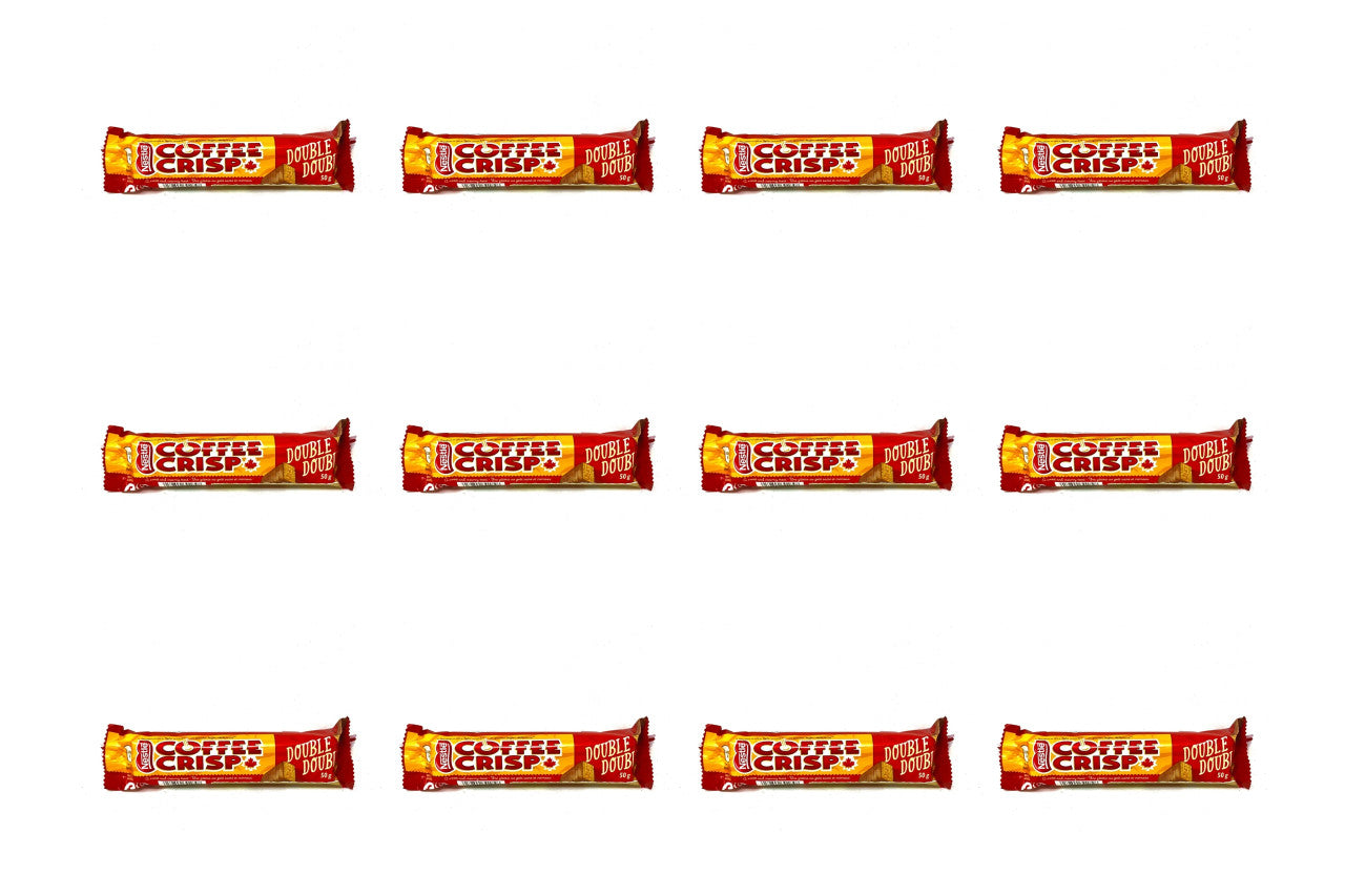 Nestle Coffee Crisp Double Double Chocolate Bars, (12ct), 50g/1.8 oz., {Imported from Canada}