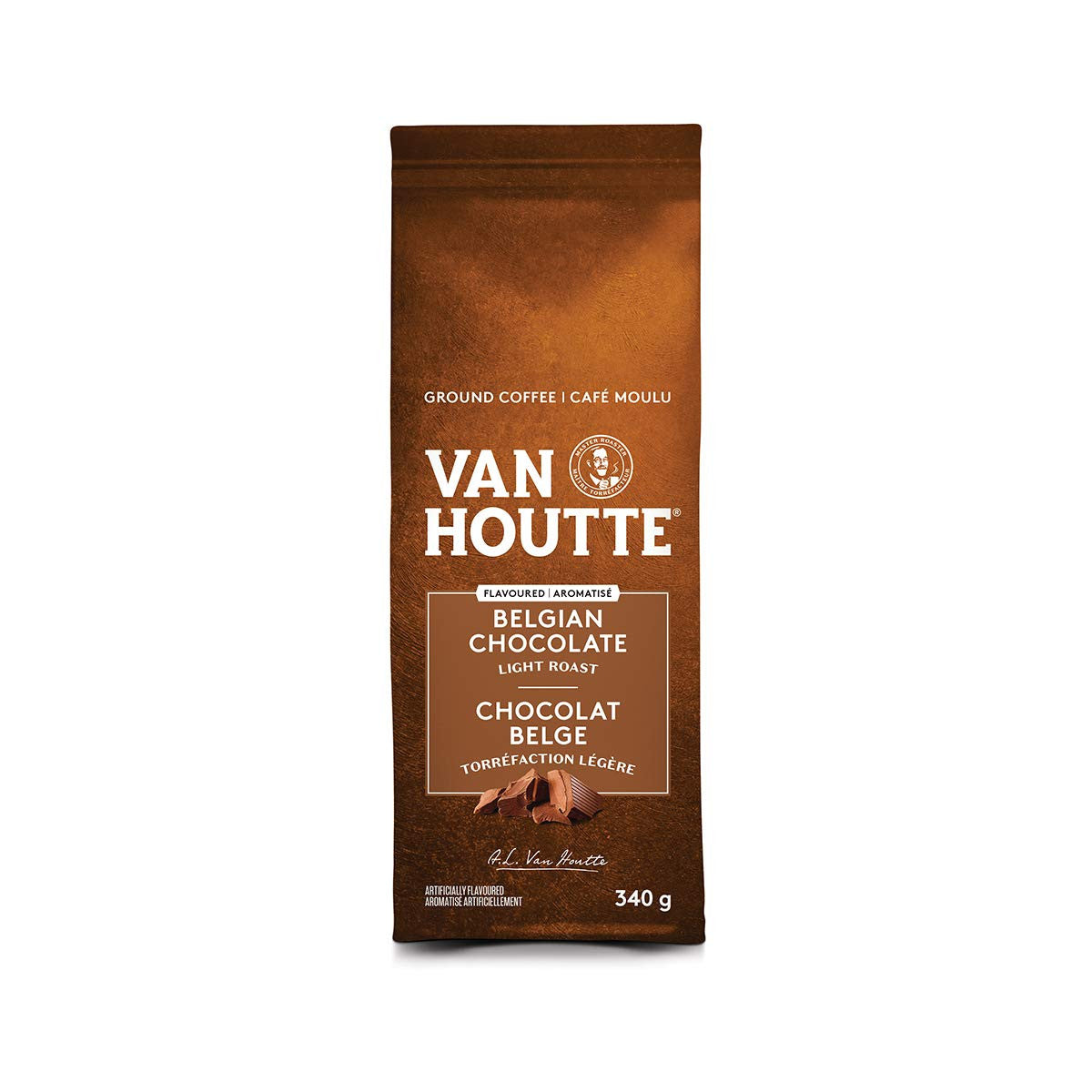 Van Houtte Belgian Chocolate Light Roast Ground, 340g/12oz., {Imported from Canada}