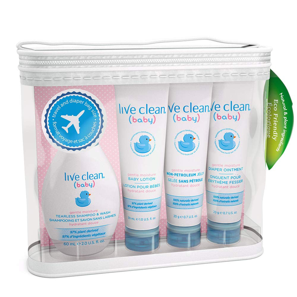 Live Clean Baby Diaper Bag Essential Gift Set {Imported from Canada}