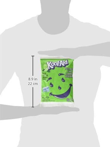 Kool-Aid Screamin' Lime Powdered Drink Mix, 392g/13.8 oz, Pouches, 18pk {Imported from Canada}