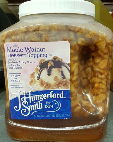 Hungerford Smith Maple Walnut Dessert Topping (7lbs) {Imported from Canada}