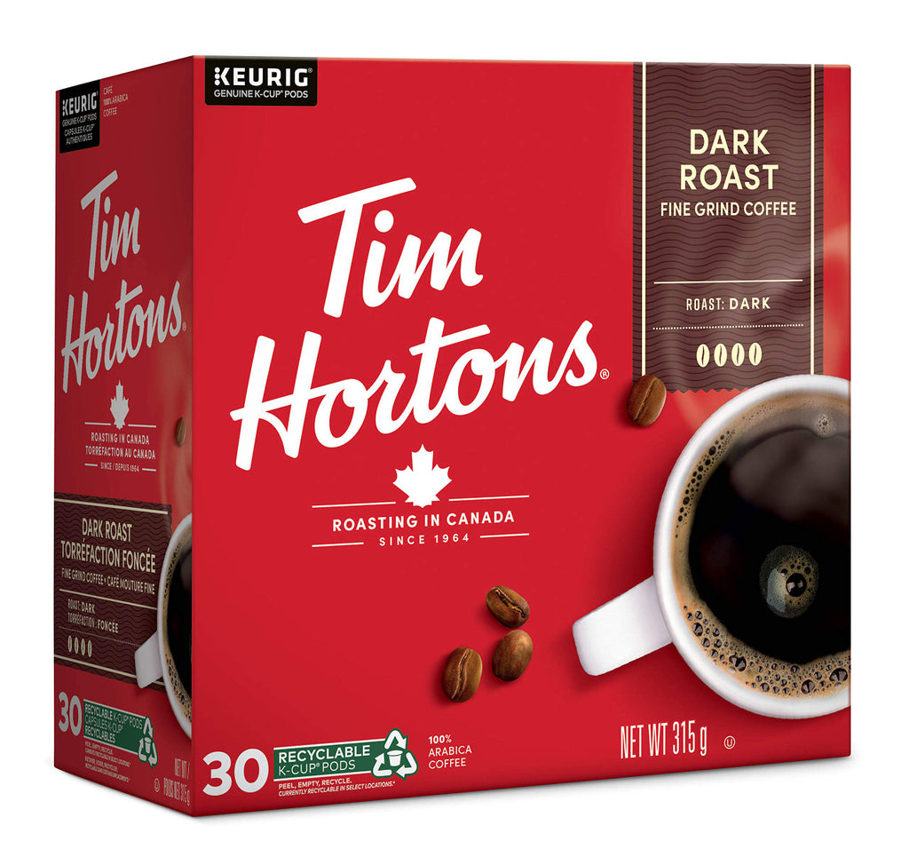 Tim Hortons K-cup Dark Roast Coffee (30pk) - {Imported from Canada}