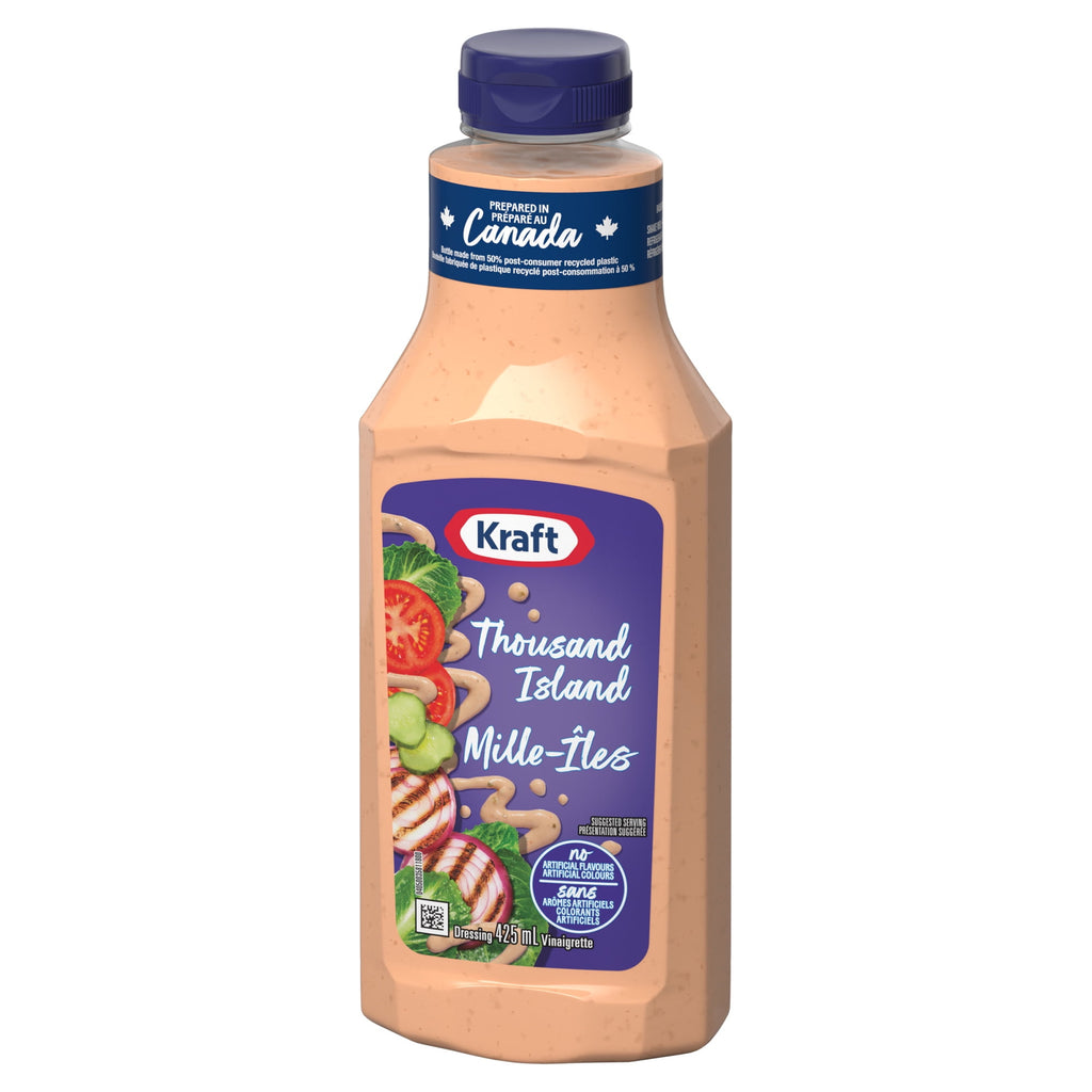 Kraft Thousand Island Dressing 425ml/14.4 oz., Bottle, front of bottle