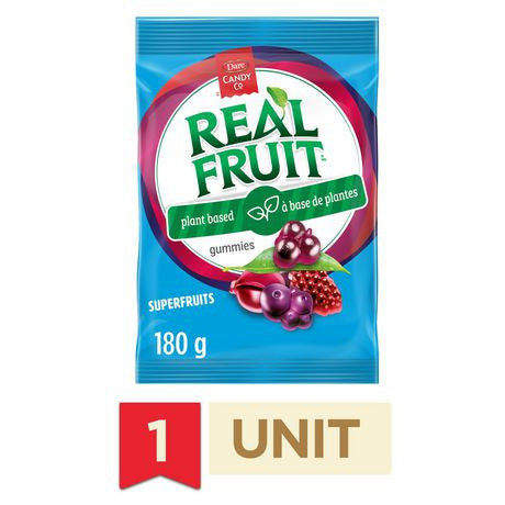Dare RealFruit Gummies, Superfruits Candy, 180g/6.3oz., {Imported from Canada}