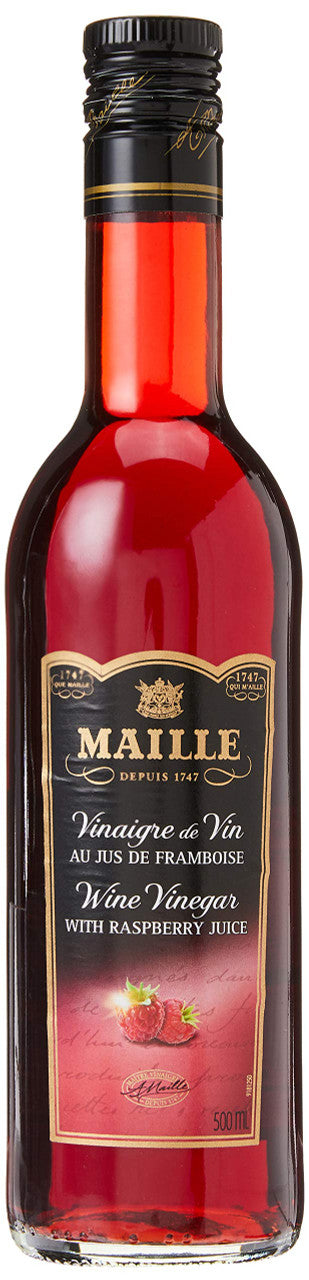 MAILLE Wine Vinegar with Raspberry Juice, 500ml/16.9 fl. oz.{Imported from Canada}