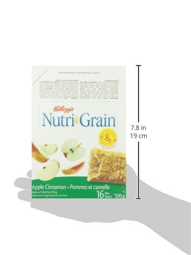 Kellogg's Nutri-Grain Apple Cinnamon 16 bars, 590g/20.8oz  {Canadian}