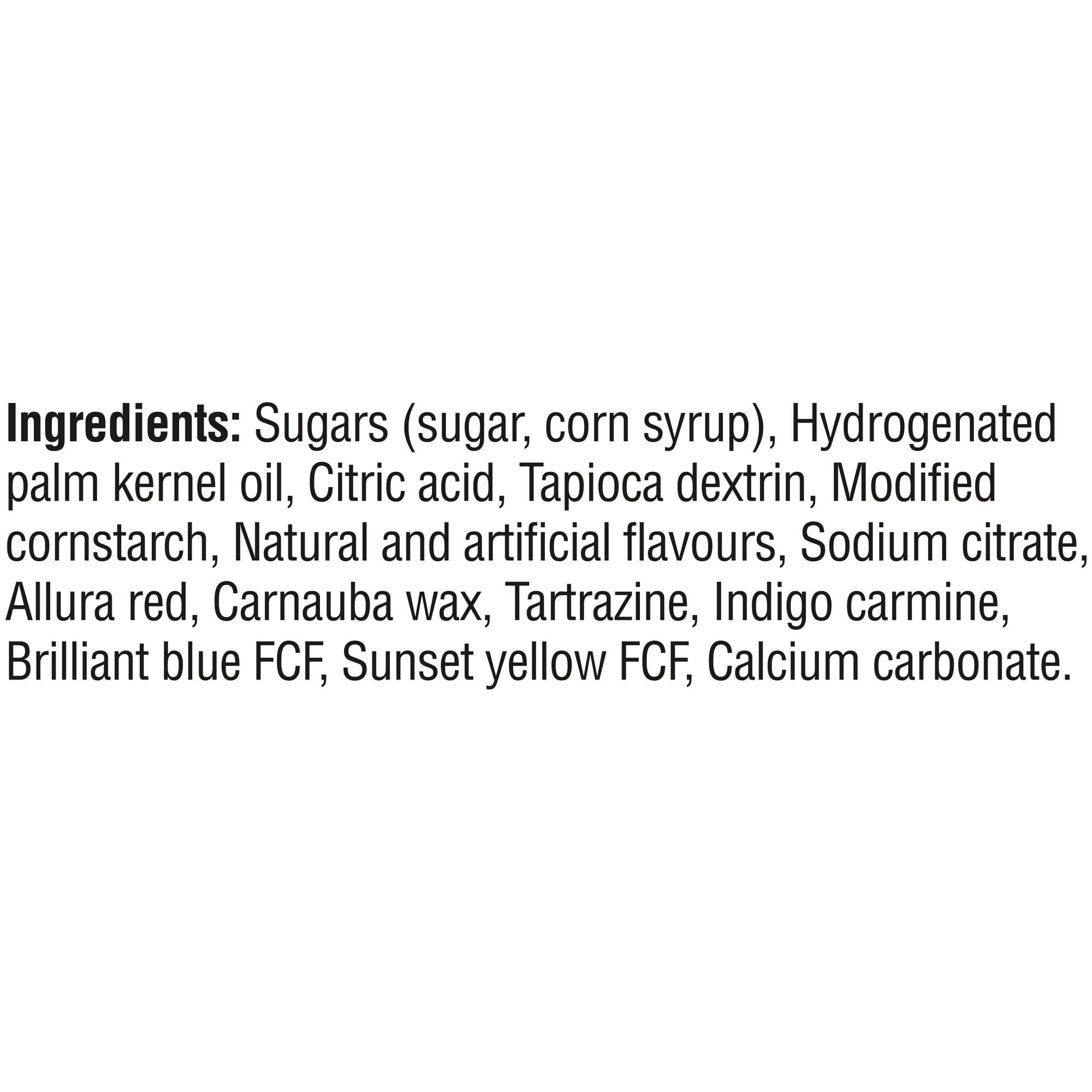 Skittles Berry Bite-Size Candies, 170g/6 oz - Ingredients
