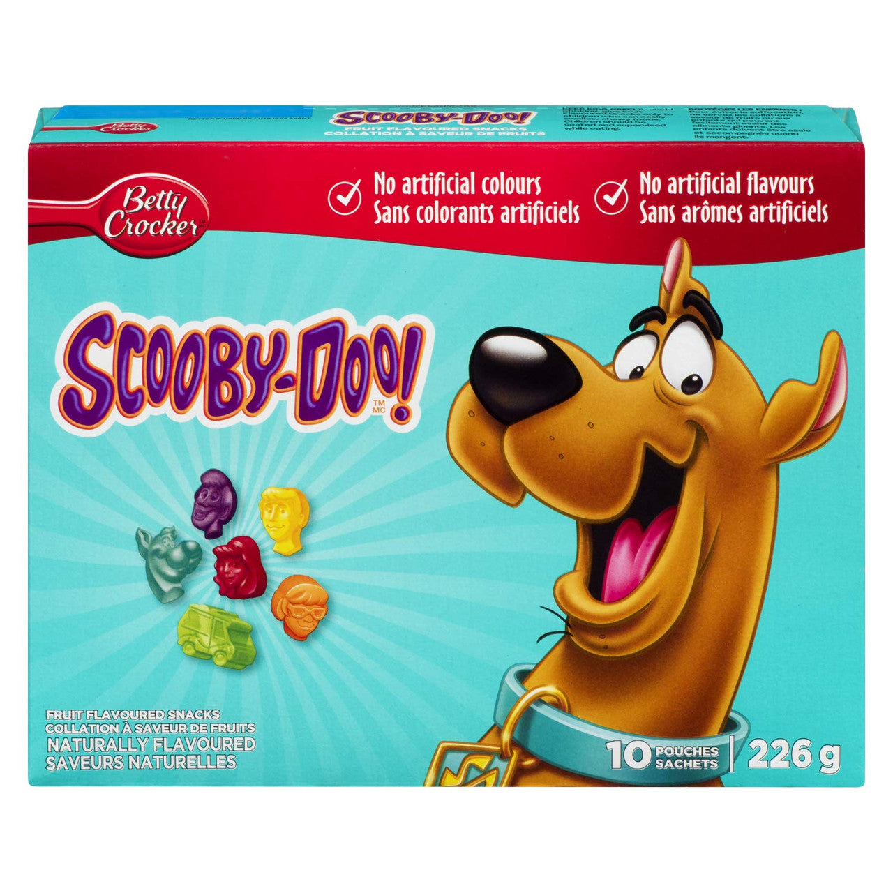 Betty Crocker Fruit Snacks Scooby Doo, 10ct, 226g/8oz. (Imported from Canada)