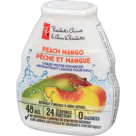 Peach Mango Liquid Water Enhancer President's Choice 48ml/1.62 OZ {Imported from Canada}