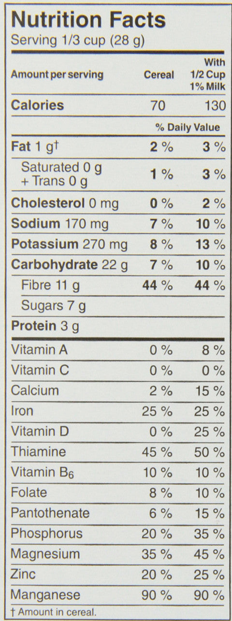 Kellogg's All Bran Buds Cereal 500g/17.6oz, (Imported from Canada)