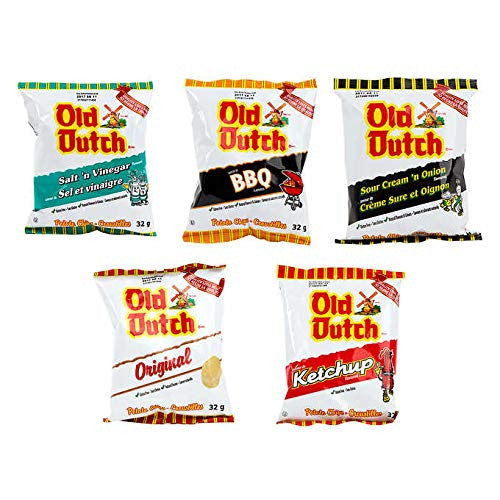 Old Dutch Chips Variety Pack 32g/1.1oz - 30 Pack {Imported from Canada}