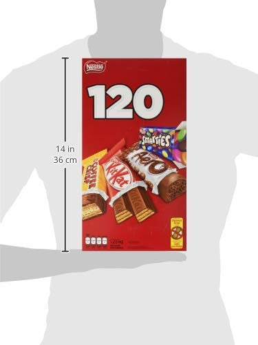 Nestle Minis Assorted Chocolate Bars, 120ct., 1.2kg/2.6 lbs., {Imported from Canada}