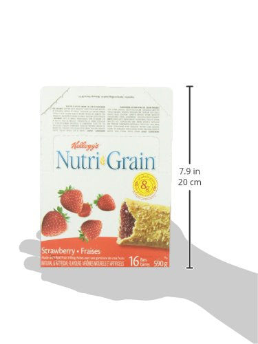 Kellogg's Nutri-Grain Strawberry, 16 bars, 590g/20.8oz {Imported from Canada}