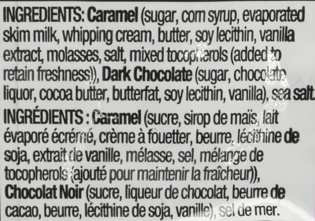 Kerr's Sea Salt Caramels, Dark Chocolate, 700g/24.69oz {Imported from Canada}