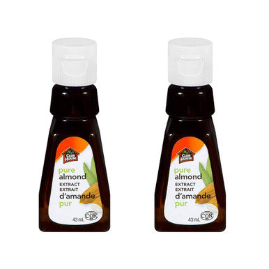 Club House, Baking & Flavouring Extracts, Pure Almond, 43ml/1.5oz., (2 pack){Imported from Canada}