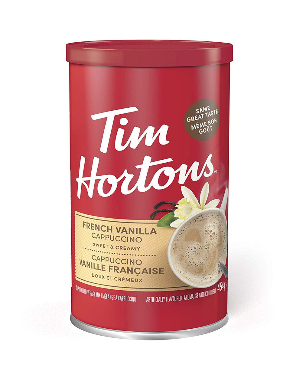 Tim Horton's Instant Cappuccino, French Vanilla, 454g/16 oz., {Imported from Canada}