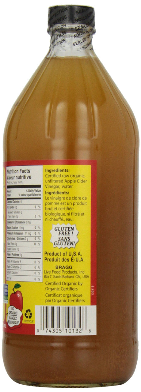 Bragg Live Food Organic Apple Cider Vinegar 946ml/32fl oz {Canadian}