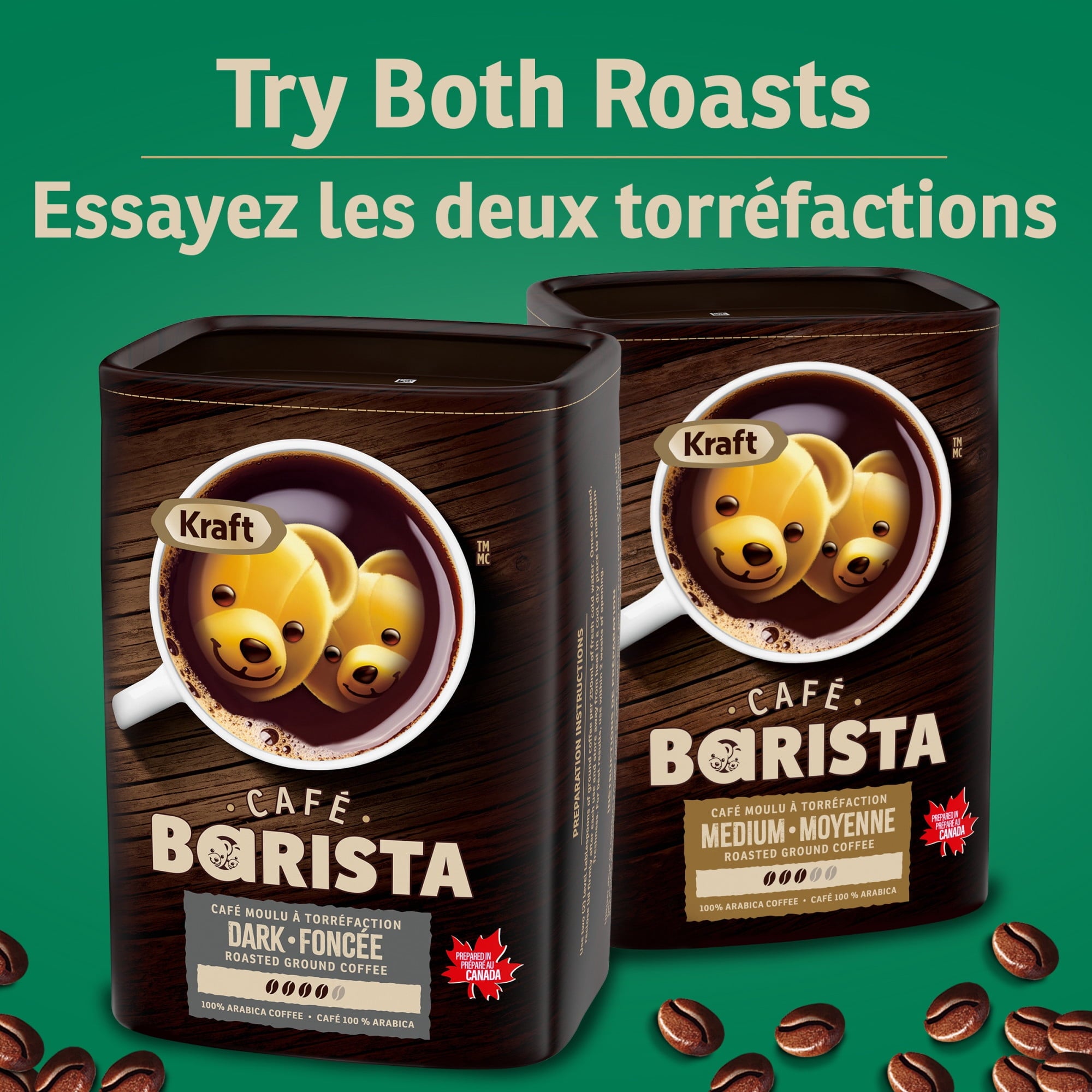 Kraft Cafe Barista Dark Roasted Ground Coffee, 875g/30.6 oz