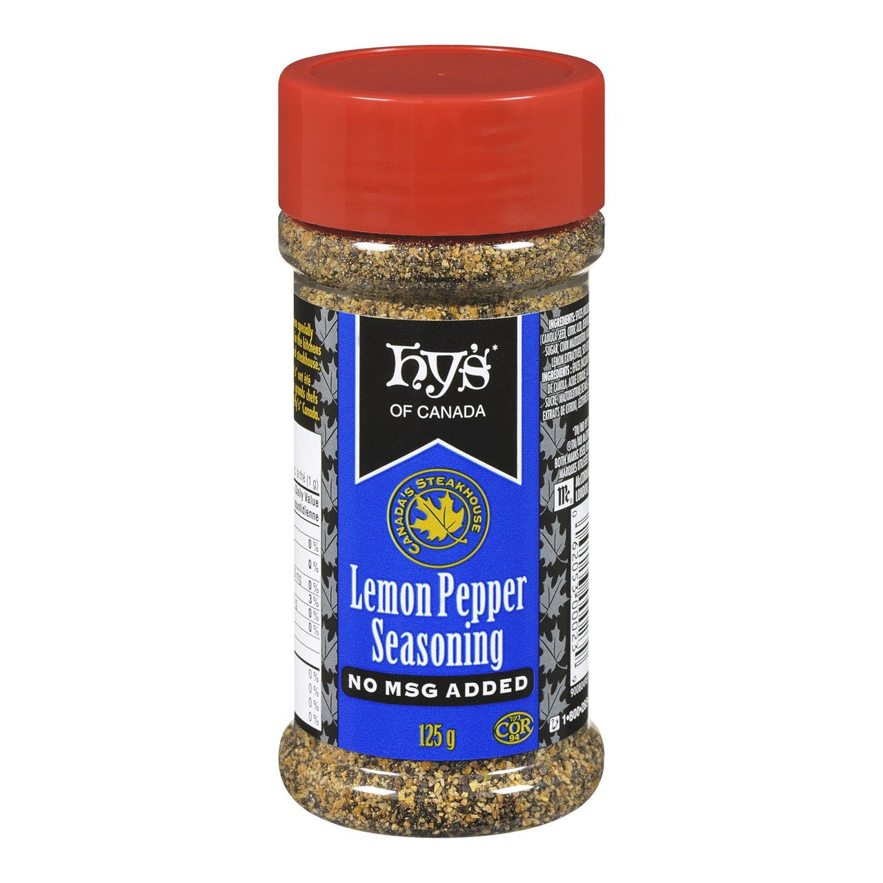 Hy's Lemon And Pepper, 125 Gram/4.40oz {Imported from Canada}