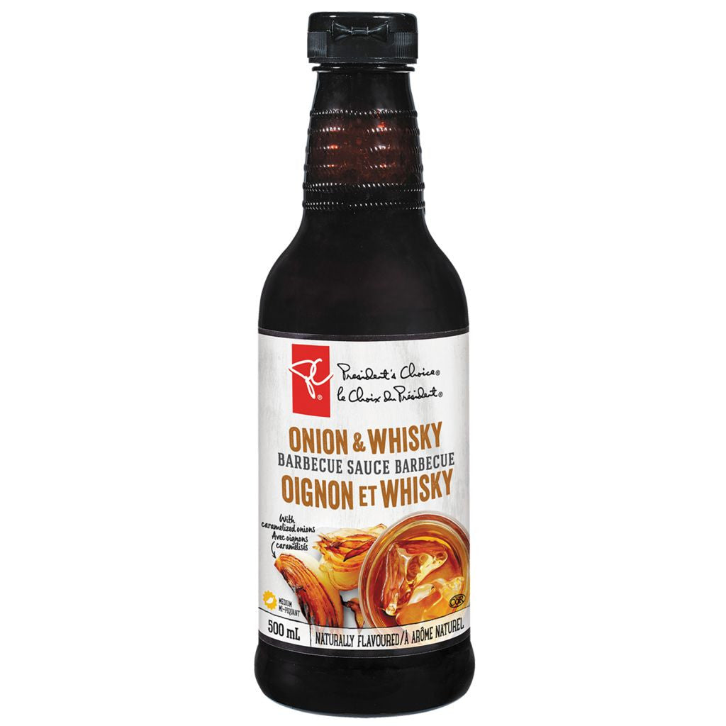 PC Onion & Whiskey Bold BBQ Sauce 500ml/17 oz. {Imported from Canada}