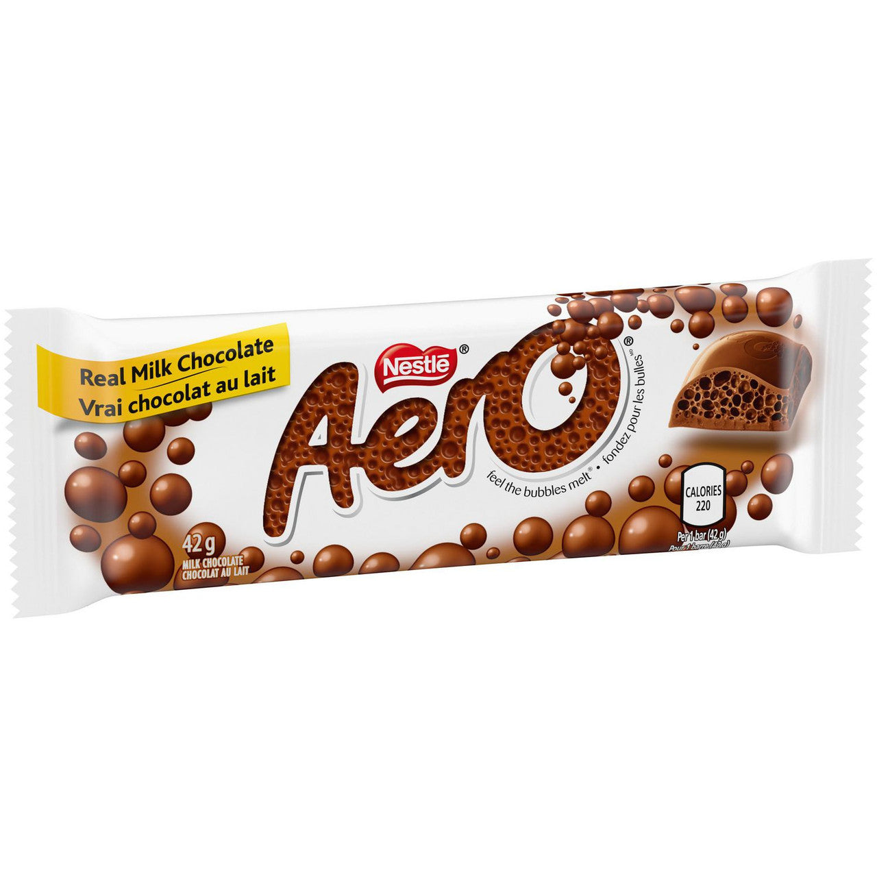 Nestle Aero Milk Chocolate Bars, 48 x 42g/1.5 oz., bars {Imported from  Canada}