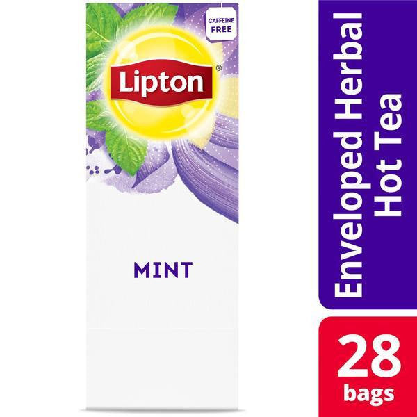 Lipton Relax Mint Tea - 28 tea bags per box, 6 boxes per case {Imported from Canada}