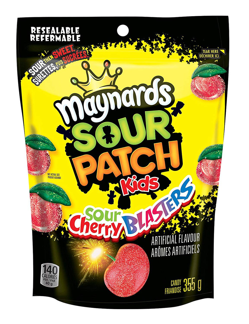 Maynards Sour Cherry Blasters 355g (2 Pack) {Imported from Canada}
