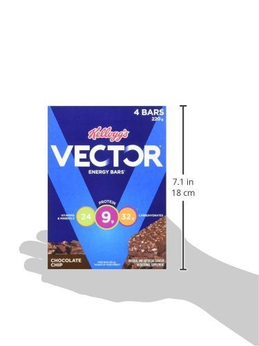Kellogg's Vector Chocolate Chip Energy Bar, 220g (Imported from Canada)